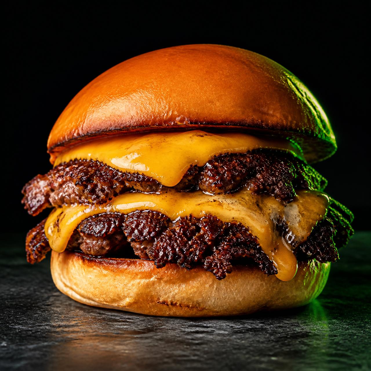 Double smash burger do THE LAB